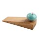 Sea Green Round Ceramic Wooden Door Stopper
